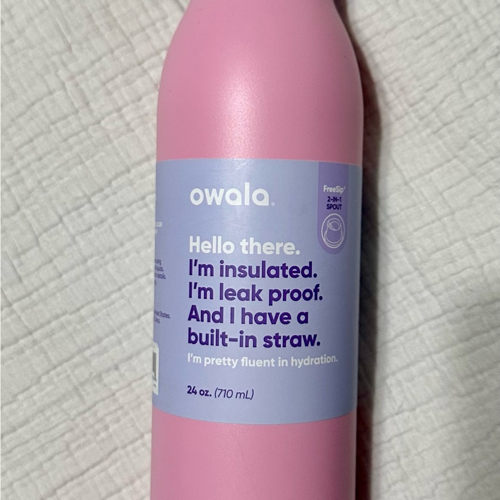 Owala Pink Insulated Water Bottle